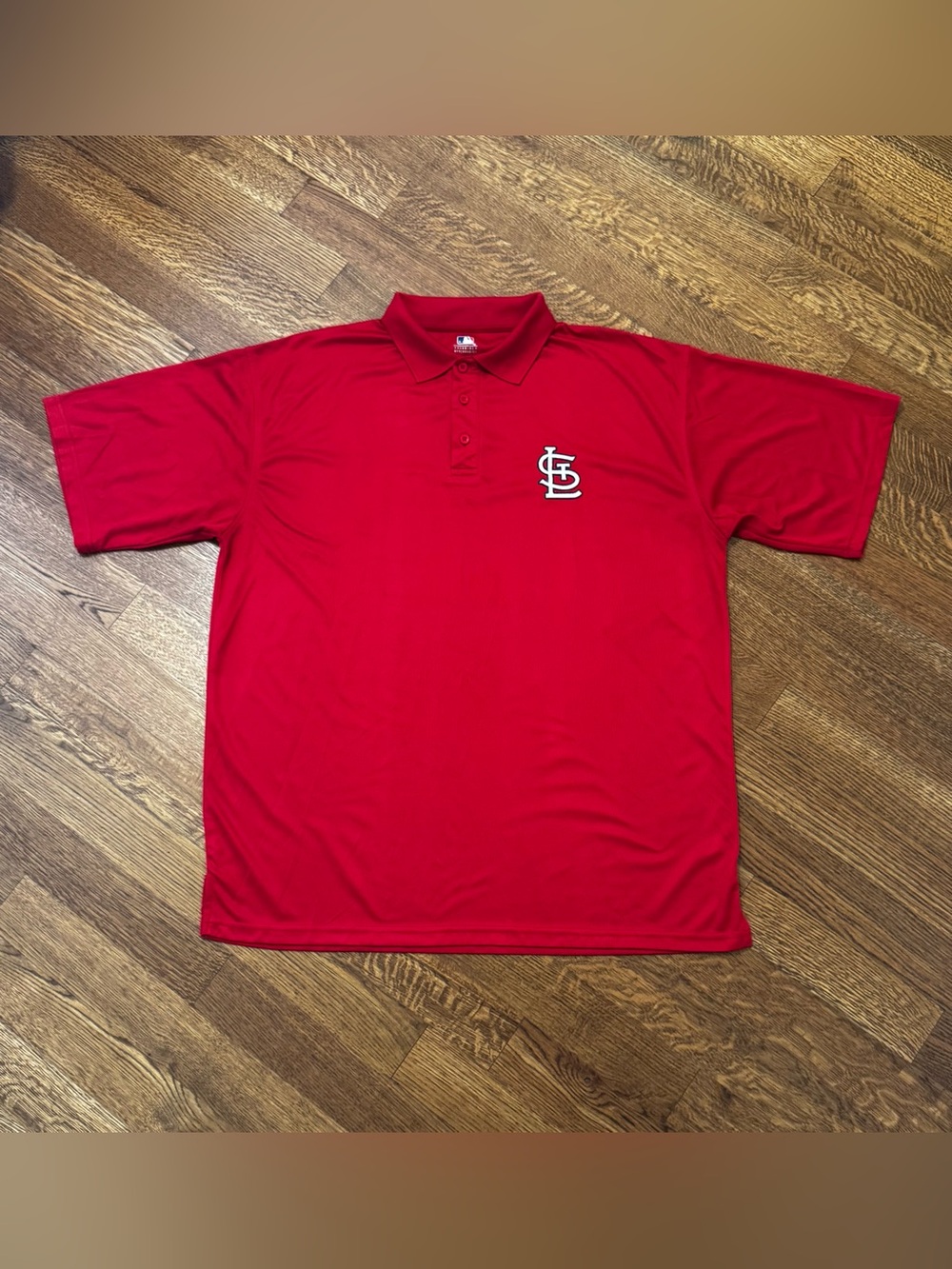 St. Louis Cardinals MLB Red Polo Golf Shirt Size 2XL EUC